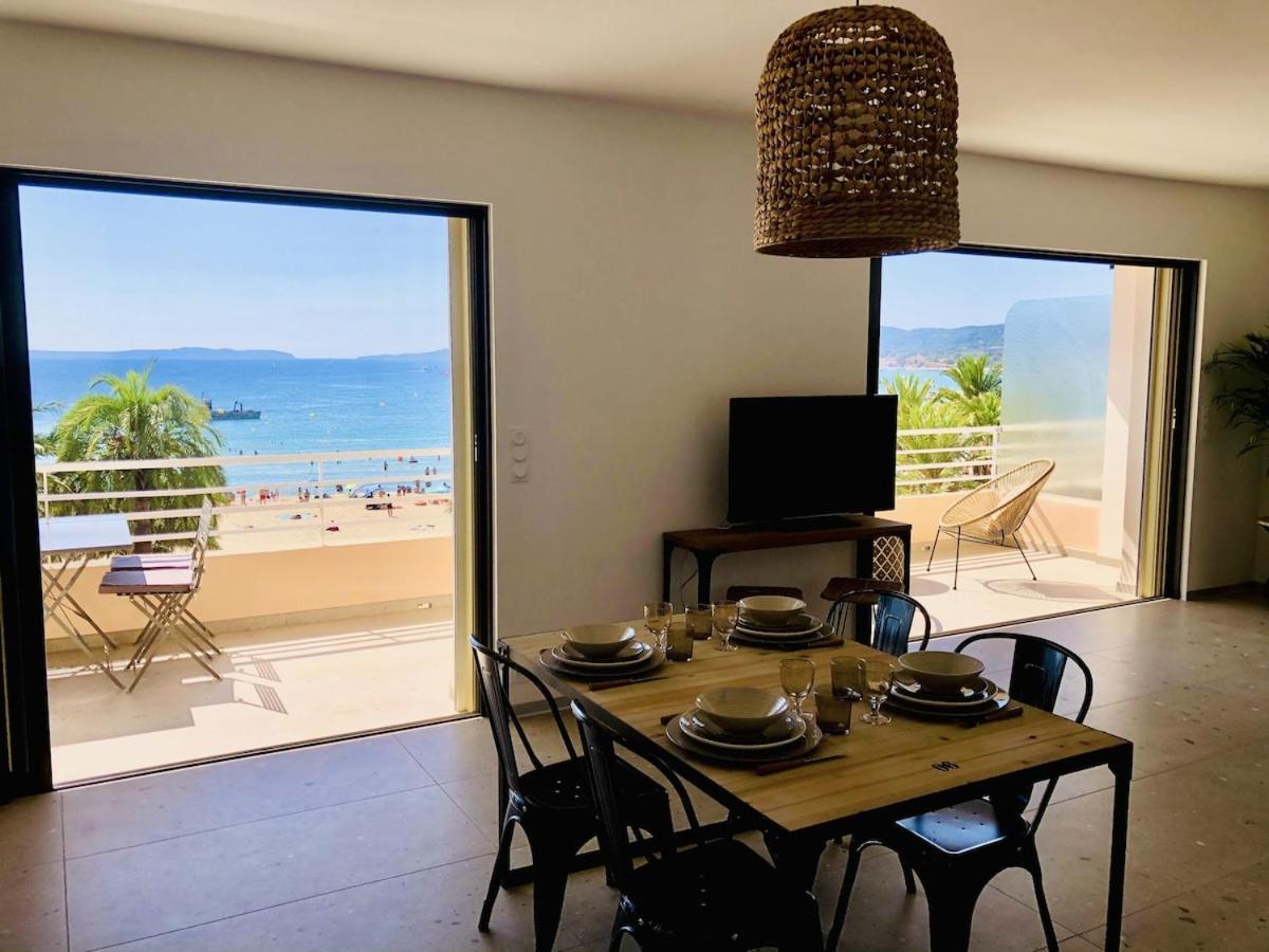 Appartement T3 Lumineux Traversant Totalement Neuf En Face De La Plage Front De Mer Vue Sur Les Iles Vue Mer Panoramique Assuree Residence De La Plage Centre Ville Du Lavandou 3Eme Etage Avec Ascenseur Appartement T3 เลอลาวองดูว์ ภายนอก รูปภาพ
