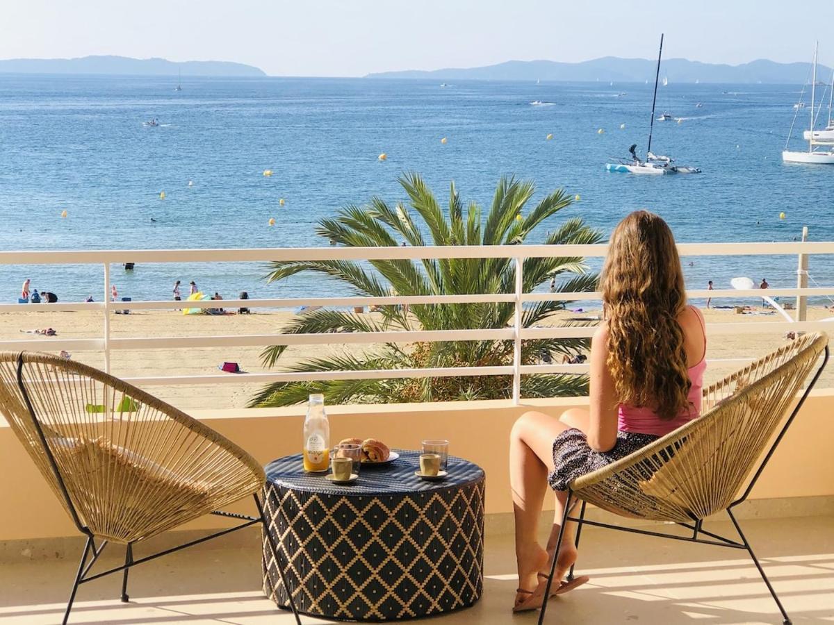 Appartement T3 Lumineux Traversant Totalement Neuf En Face De La Plage Front De Mer Vue Sur Les Iles Vue Mer Panoramique Assuree Residence De La Plage Centre Ville Du Lavandou 3Eme Etage Avec Ascenseur Appartement T3 เลอลาวองดูว์ ภายนอก รูปภาพ